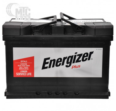 Аккумулятор Energizer Plus [EP74-L3,574104068 ] 6СТ-74 Ач R EN680 А 278x175x190мм